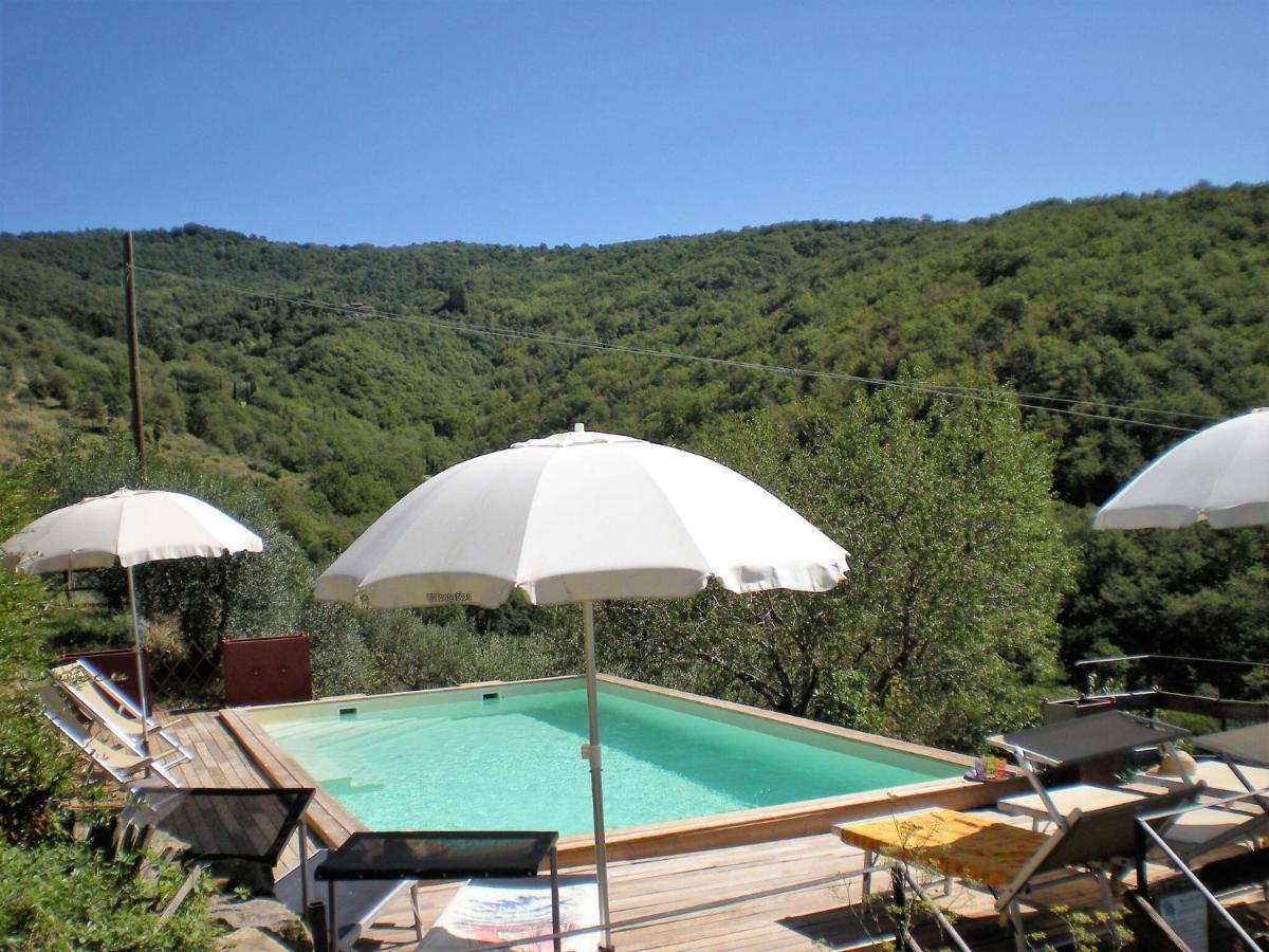 Farmhouse in Cortona wit garden&pool Buitenkant foto