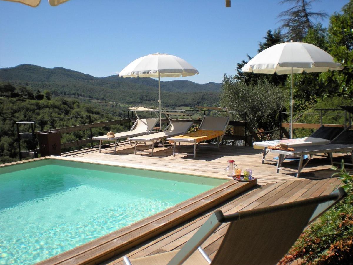 Farmhouse in Cortona wit garden&pool Buitenkant foto