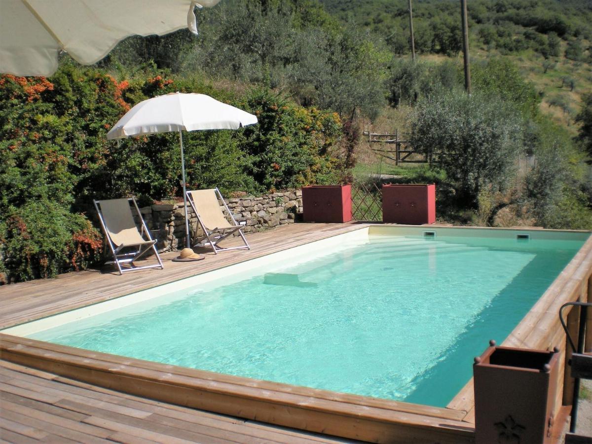 Farmhouse in Cortona wit garden&pool Buitenkant foto
